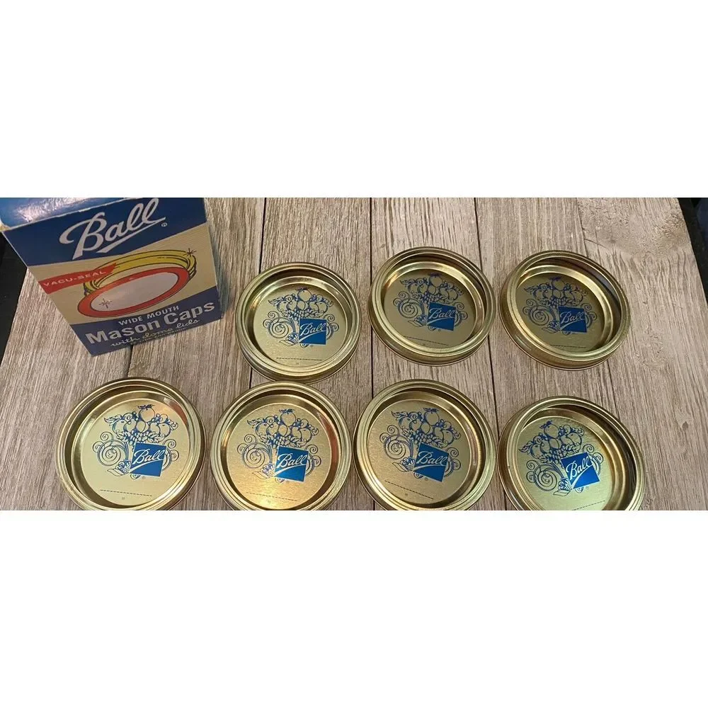 Ball Mason 7 Caps Dome Lids & Bands‎ Vacu-Seal Made In USA